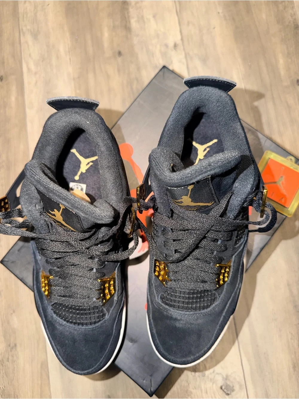 Air Jordan 4 Retro Royalty Black Metallic Gold 2017 Men’s 8.5 OG Box